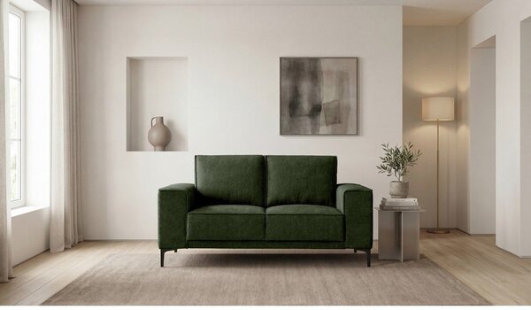 Zelena sedežna garnitura iz šenilje 164 cm Copenhagen – Scandic