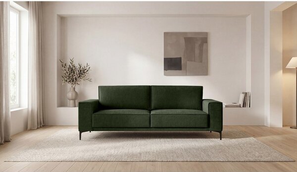 Zelena sedežna garnitura iz šenilje 224 cm Copenhagen – Scandic