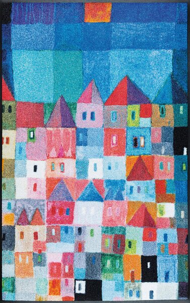 PREDPRAŽNIK Colourful Houses 75/120 cm potiskano večbarvno