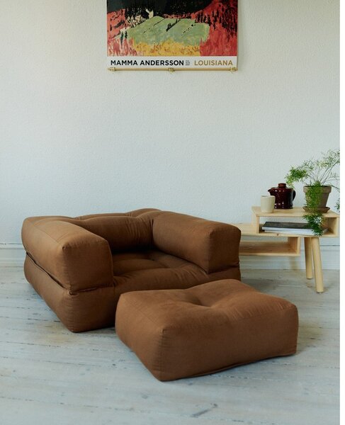 Raztegljiv fotelj Karup Design Cube Linen Beige