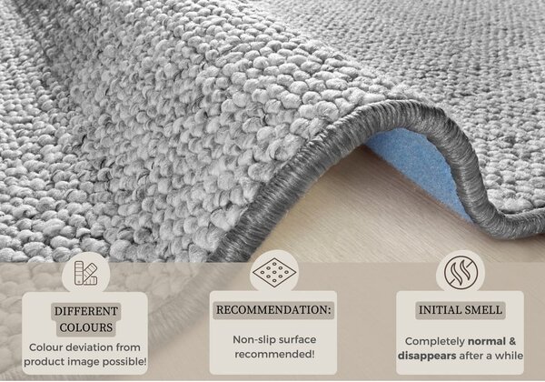 Siva preproga 160x240 cm Wolly – BT Carpet