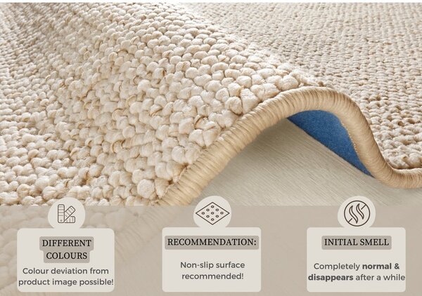 Kremno bela preproga 160x240 cm Wolly – BT Carpet