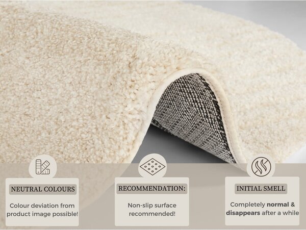 Krem bela preproga Mint Rugs Norwalk Fergus, ø 160 cm