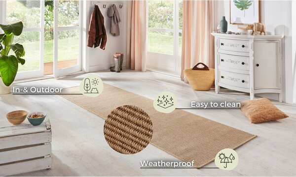 Bež notranja in zunanja preproga 80x150 cm Nature – Hanse Home