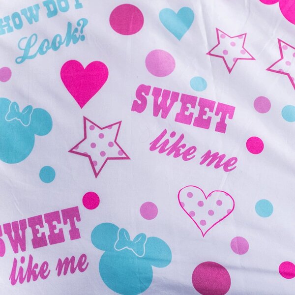 Otroška posteljnina iz mikrovlaken 140x200 cm Minnie Sweet Like Me – Jerry Fabrics