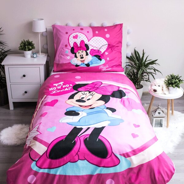 Otroška posteljnina iz mikrovlaken 140x200 cm Minnie Sweet Like Me – Jerry Fabrics