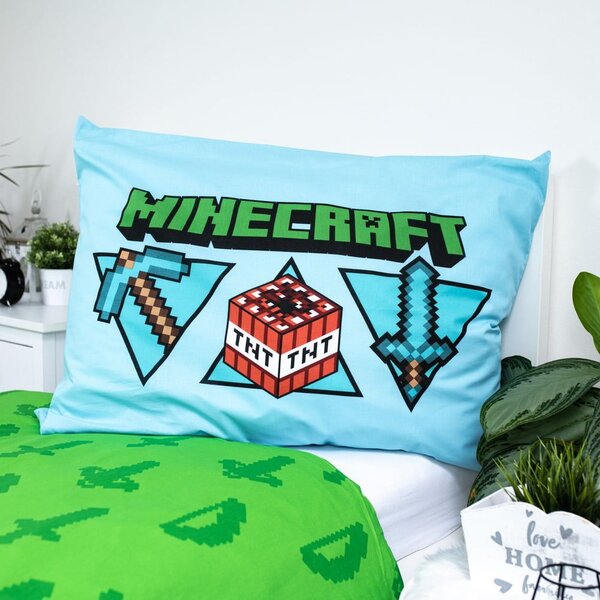 Enojna bombažna otroška posteljnina 140x200 cm Minecraft – Jerry Fabrics