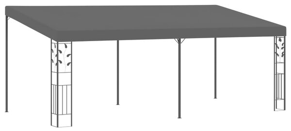 VidaXL Paviljon za namestitev na steno 6x3x2,5 m antraciten