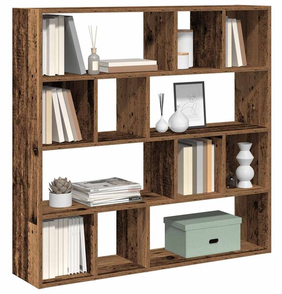 VidaXL Book Cabinet/Room Divider Old Wood 105x24x102 cm