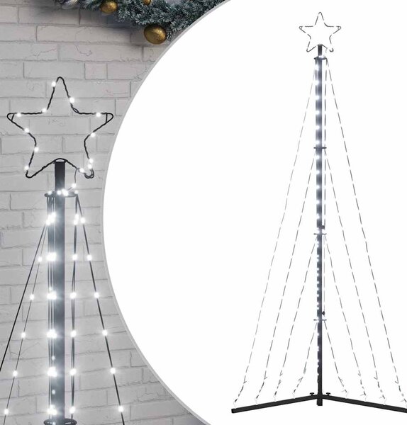 VidaXL Lučke za novoletno jelko 339 LED diod hladno bele 182 cm