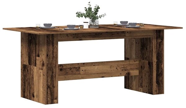 VidaXL Jedilna miza Old Wood 180x90x76 cm Inženirski les