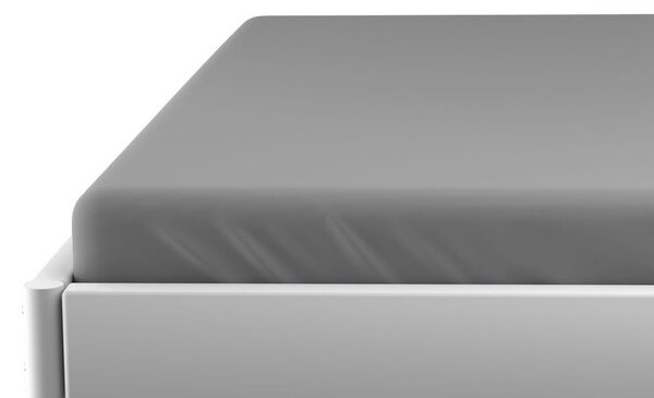 Jersey rjuha za otroško posteljico siva 70 x 140 cm