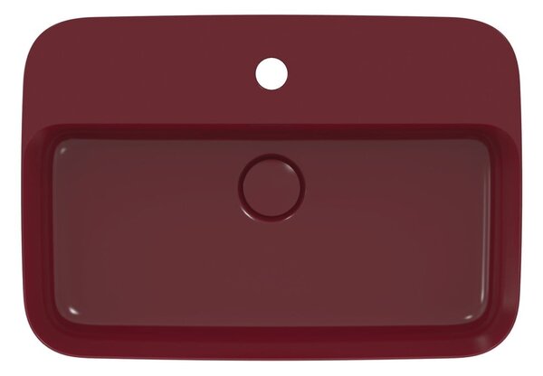 Bordo rdeč keramičen umivalnik 55x38 cm Ipalyss – Ideal Standard