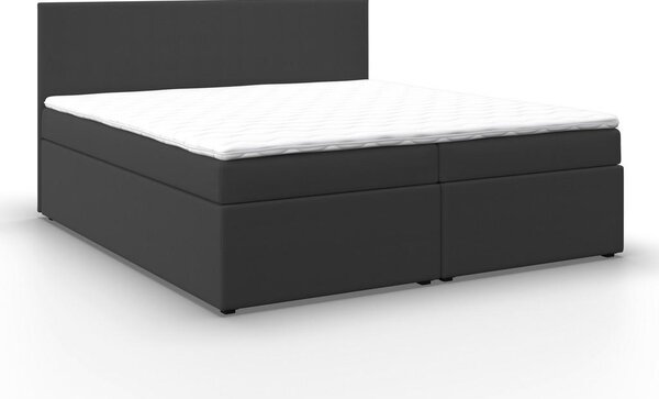 Bessagi Home Postelja Z Vzmetnico Lucy, Temno Siva, 180x200