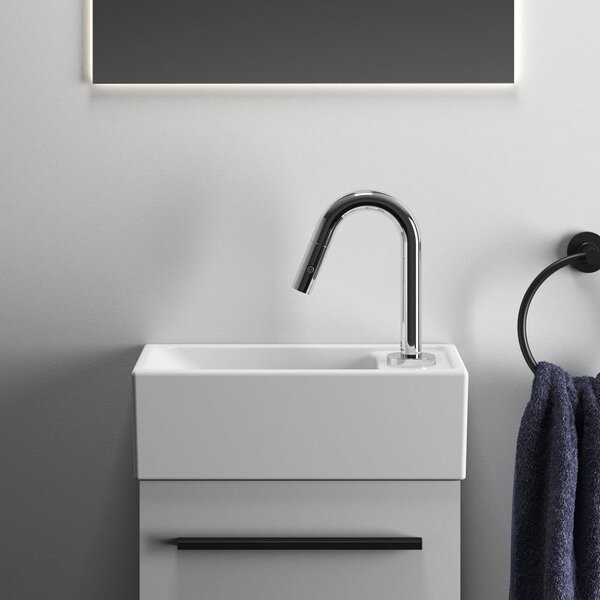 Bel keramičen umivalnik za WC 37x21 cm i.Life S – Ideal Standard