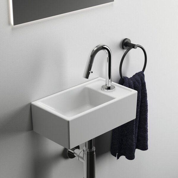 Bel keramičen umivalnik za WC 37x21 cm i.Life S – Ideal Standard