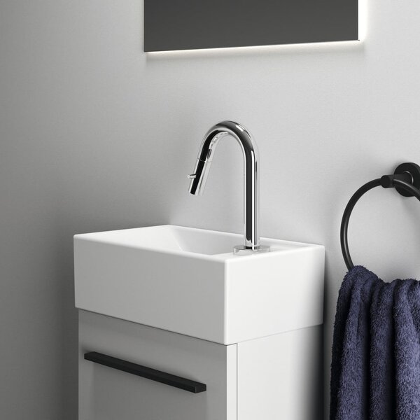 Bel keramičen umivalnik za WC 37x21 cm i.Life S – Ideal Standard