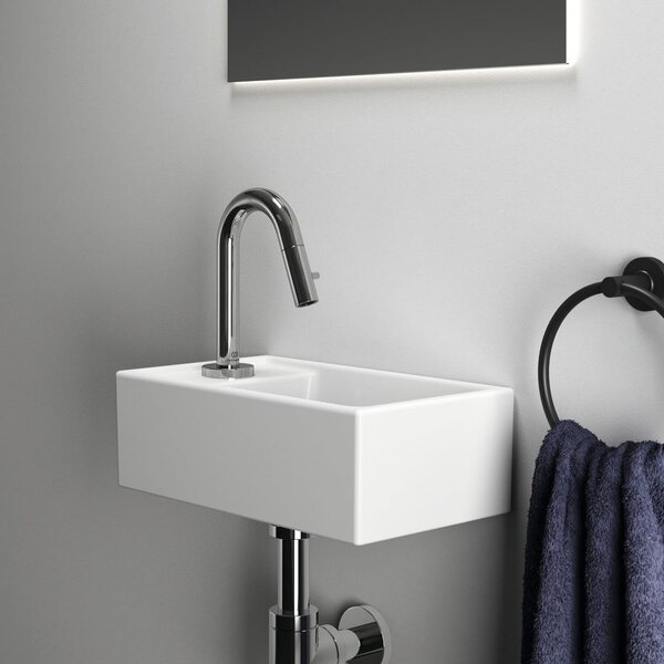 Bel keramičen umivalnik za WC 37x21 cm i.Life S – Ideal Standard