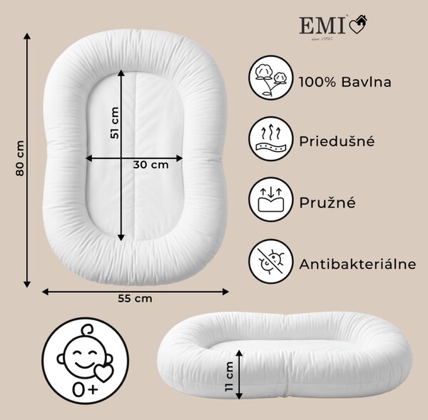 Luni EMI gnezdo za dojenčke