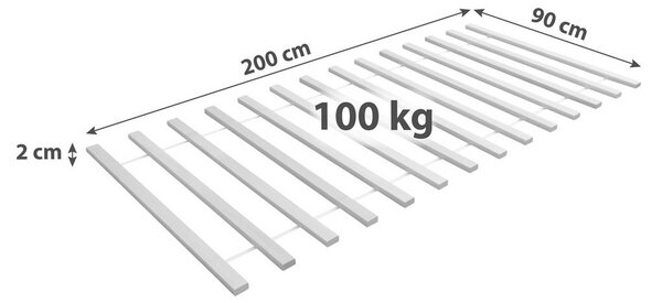 MID.YOU Letvena Podlaga V Roli, Bukev, 90x200