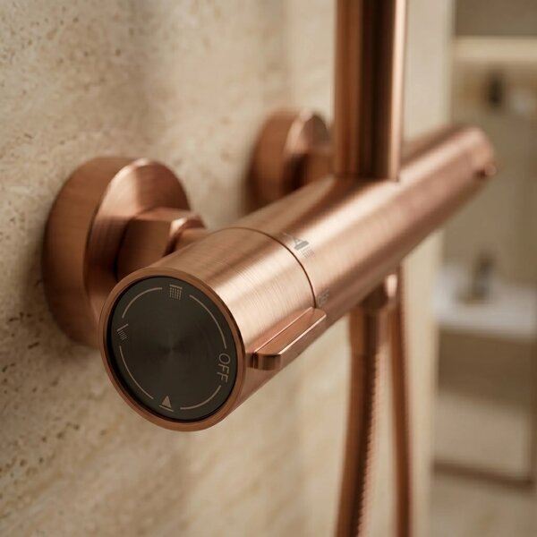 Tuš set s termostatom Rea Drop Brush Copper