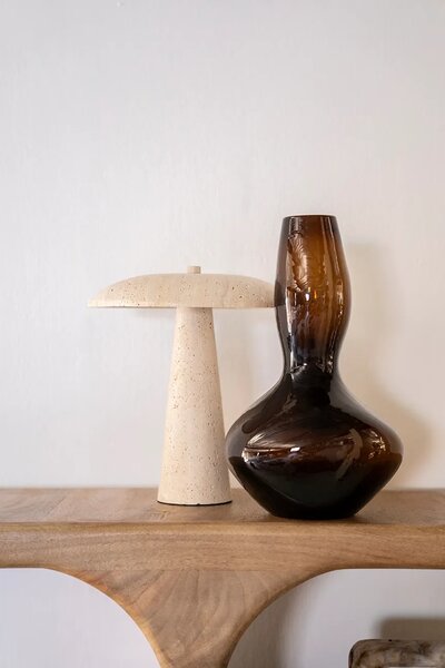By-Boo vaza dekorativna iz barvanega stekla 13,5 x 13,5 x 33 cm