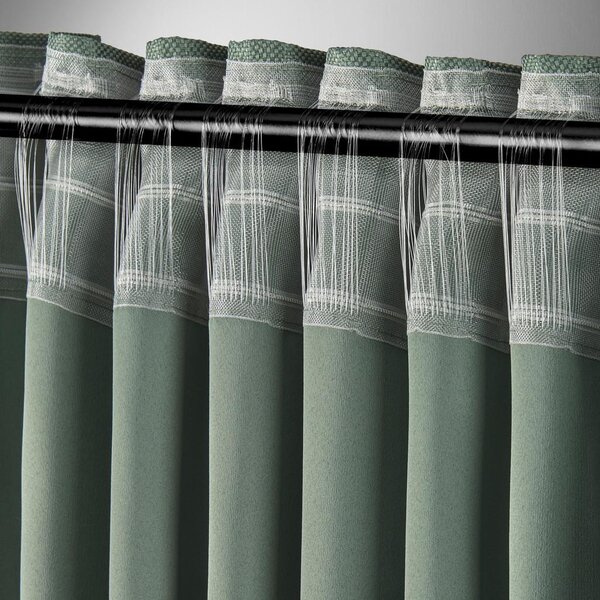 Premium Living Zatemnitvena Zavesa Roman, Zelena, Ca. 135/255 Cm