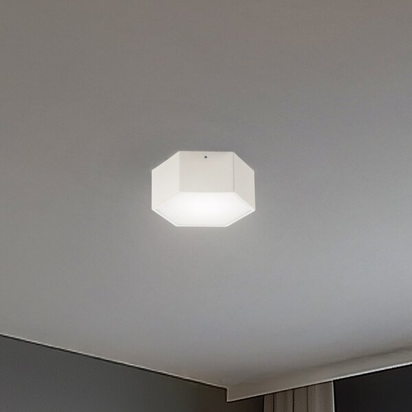 Argon LED stropna svetilka Libre, krem bela, jeklo, 3.000 K, Bela, Dnevna soba / jedilnica, Kovina