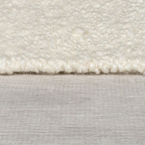 Kremno bela/naravna ročno tkana preproga iz mešanice volne 200x300 cm Eric Checkboard – Flair Rugs