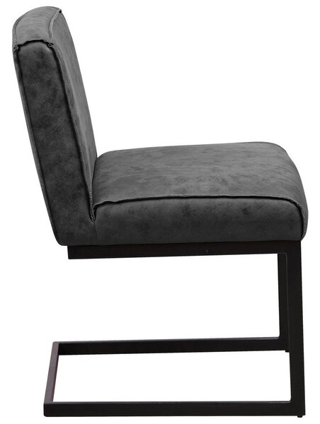 NIHAJNI STOL – SET, kovina, tekstil antracit