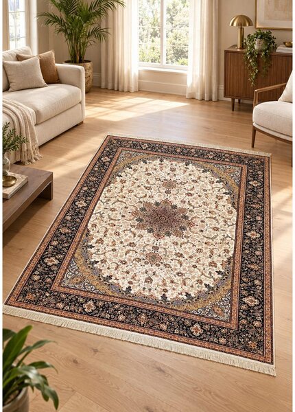 TKANA PREPROGA Isfahan Crem 133/190 cm večbarvno