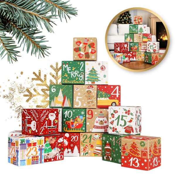 Adventni koledar BOXMAS DIY, 24 škatlic