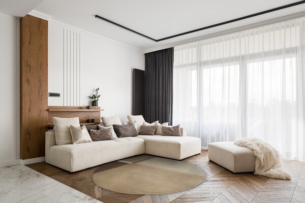 Volnena Preproga Palau Beige Round