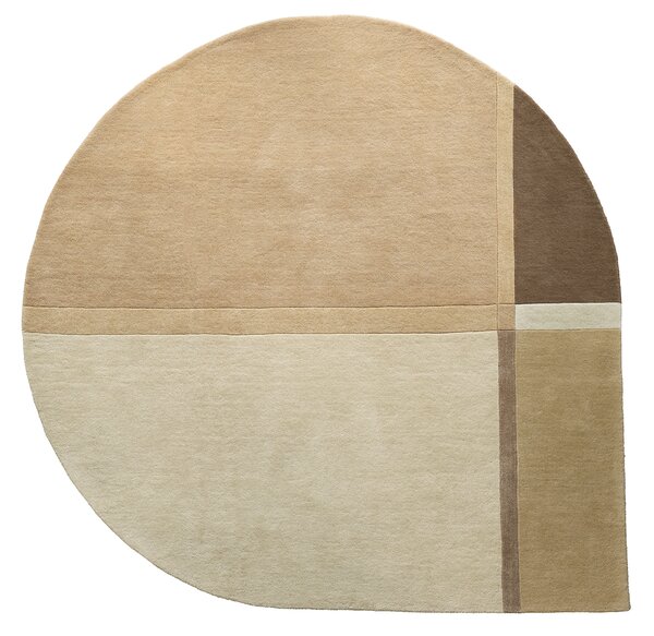 Volnena Preproga Palau Beige Round