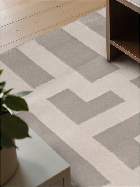 Siva/kremno bela preproga 120x170 cm Perles Onyx – Elle Decoration