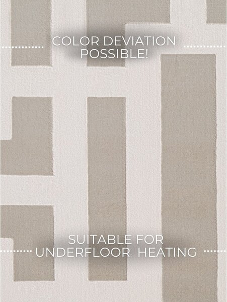 Siva/kremno bela preproga 120x170 cm Perles Onyx – Elle Decoration
