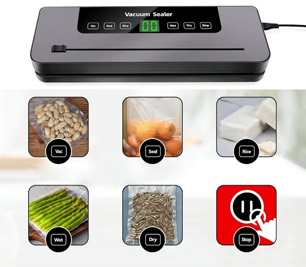 140W aparat za vakuumiranje in varjenje z rezalnikom LCD touch