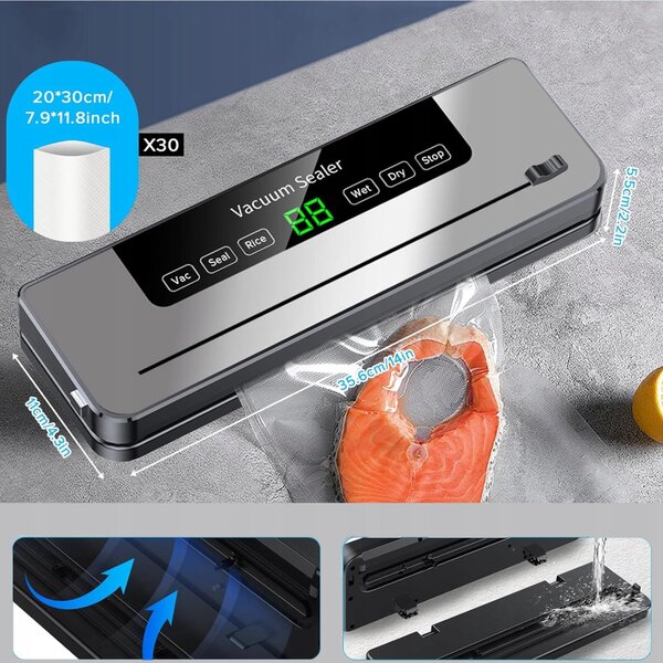 140W aparat za vakuumiranje in varjenje z rezalnikom LCD touch