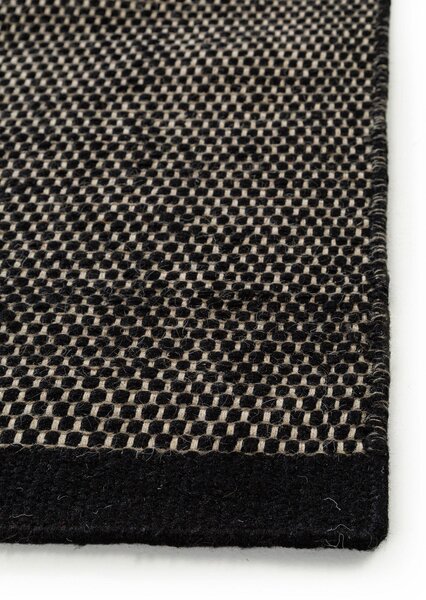 Volnena preproga Rocco Black White