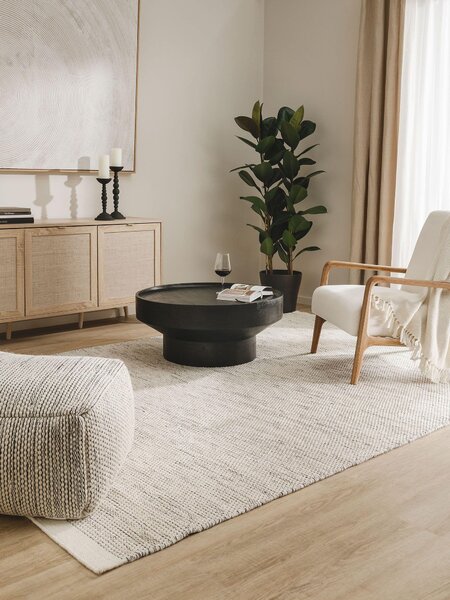 Volnena preproga Rocco Beige Black