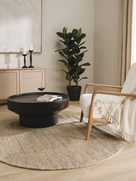 Preproga Rocco Taupe Round
