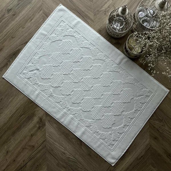 Kopalniška preproga Bamboo Marsilya White