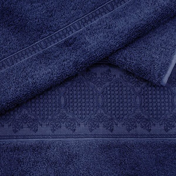 Brisača Bamboo Jacquard Marsilya Navy 80x150