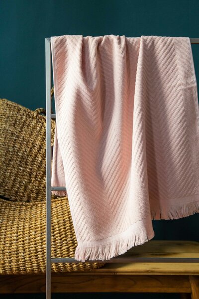 Brisača Jacquard Bamboo Andora Peach 90x180