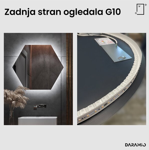 Netipično ogledalo z LED osvetlitvijo G10