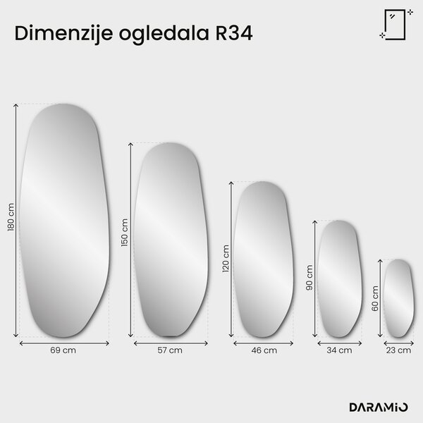 Bronasto ogledalo Pure R34