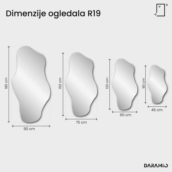 Ogledalo Pure s faseto R19