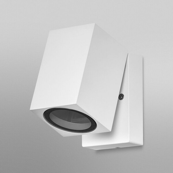 OSRAM zunanja stenska svetilka ENDURA CLASSIC CUBE, bela kovina IP44, zatemnjen, Bela, Aluminij, Sodobni
