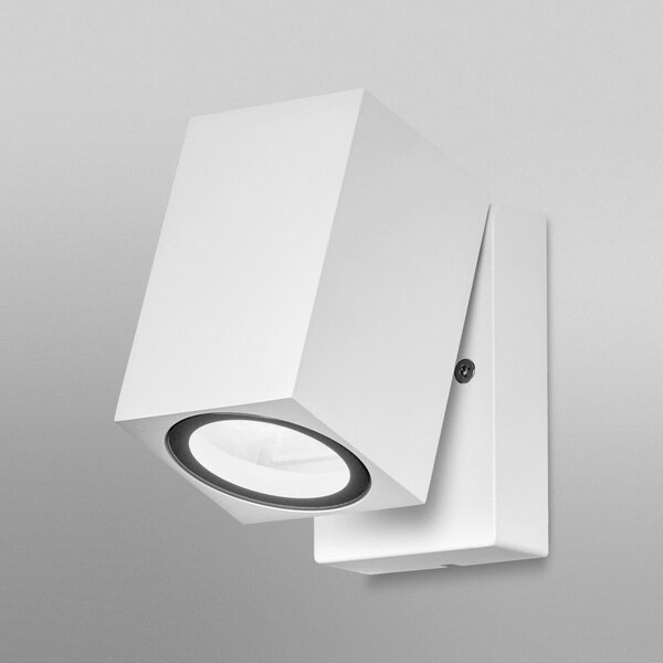 OSRAM zunanja stenska svetilka ENDURA CLASSIC CUBE, bela kovina IP44, zatemnjen, Bela, Aluminij, Sodobni
