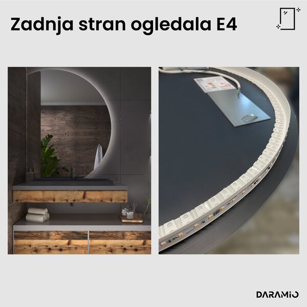 Okroglo ogledalo z LED osvetlitvijo E4